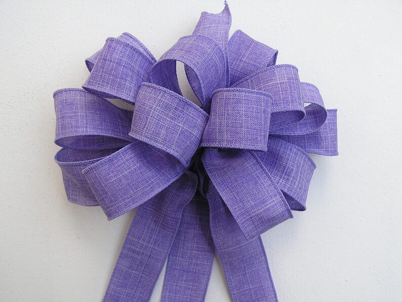 Bow for A Room Decor Bow for the Flowers Church Decor with Bow Wedding Bow Gift Bow Wreath Bow Lavender Bow Wired Decorative Bow