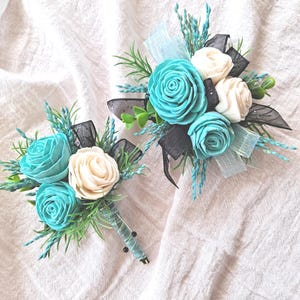 prom flowers for teal dress Premade Prom Bouquets - Assorted Colors | Flower Moxie | DIY Flowers 10 Sets