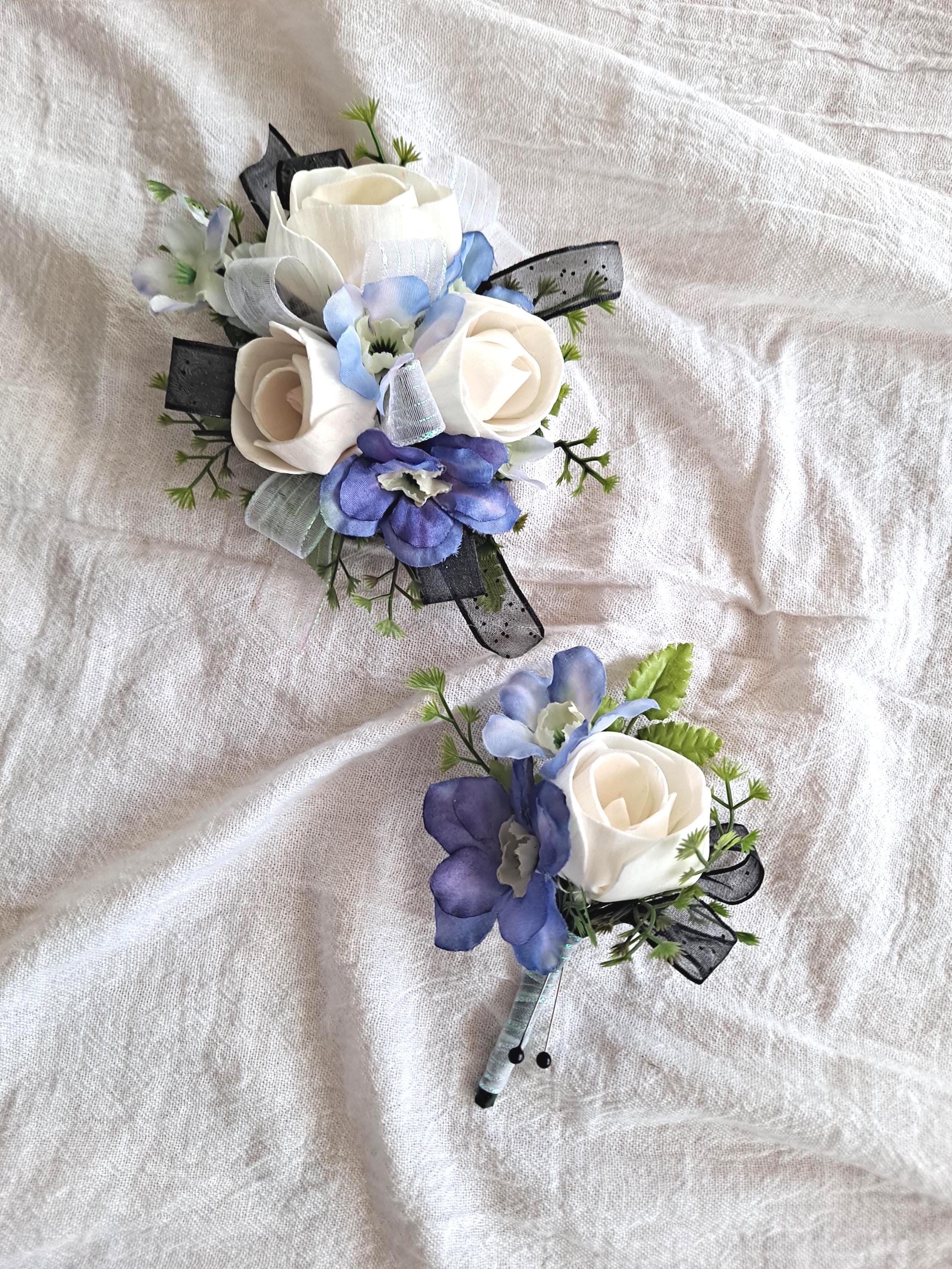 Royal Blue Corsage