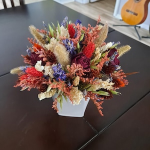 Flower Arrangement, Valentine&#39;s Day Dried Flowers, Birthday Flowers , Mother&#39;s Day Floral Gift, Long Lasting Flowers