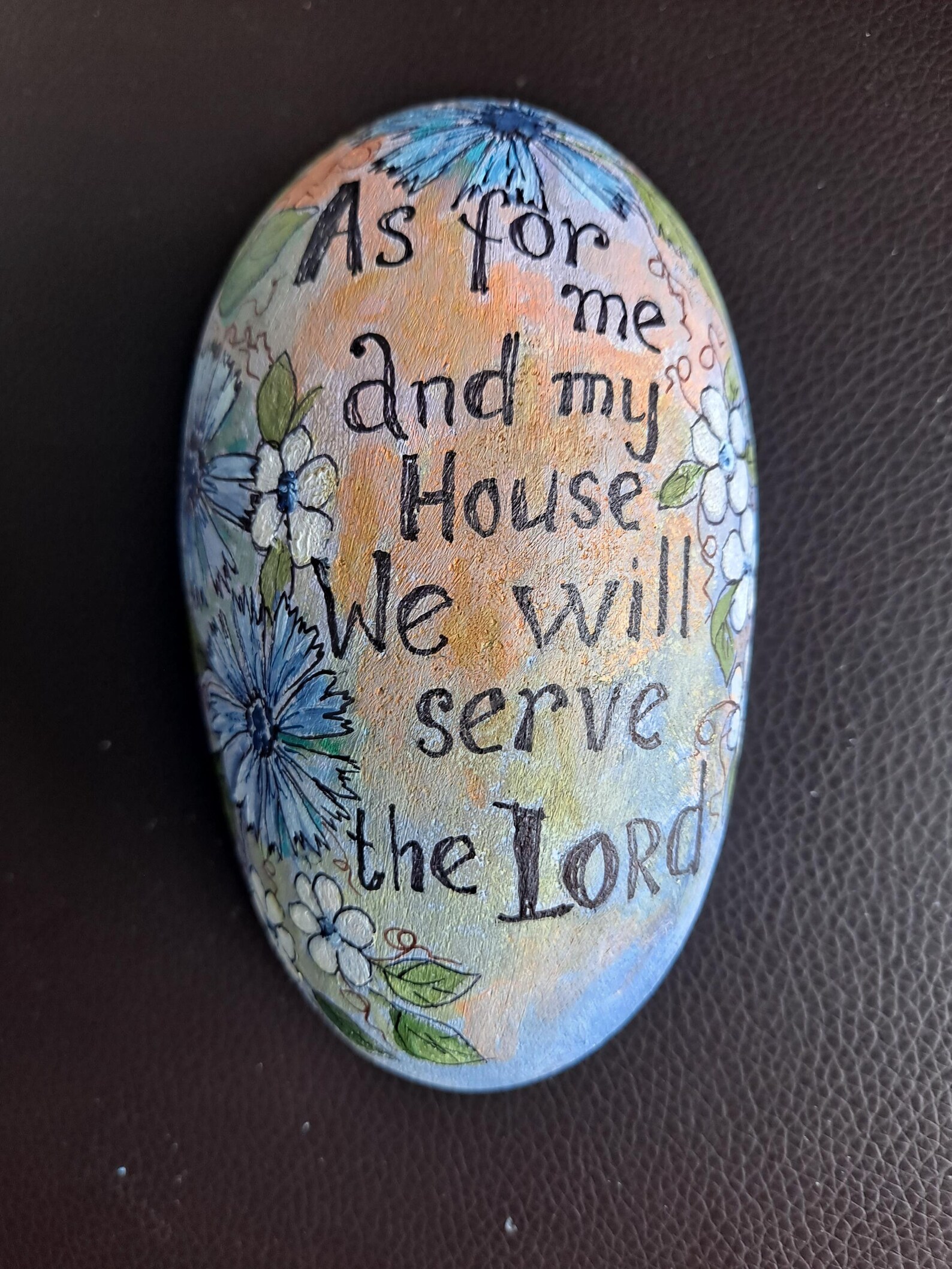 Hand Painted Rock, Religious Verse Stone, Home Decor, Gift Rocks - Etsy