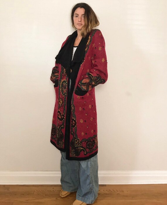Vintage Long Oversized Cardigan