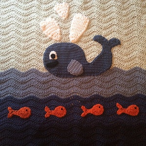 CROCHET PATTERN Whale Blanket PATTERN image 3