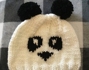 KNIT PATTERN """ Panda Bear Knit Hat """ PATTERN