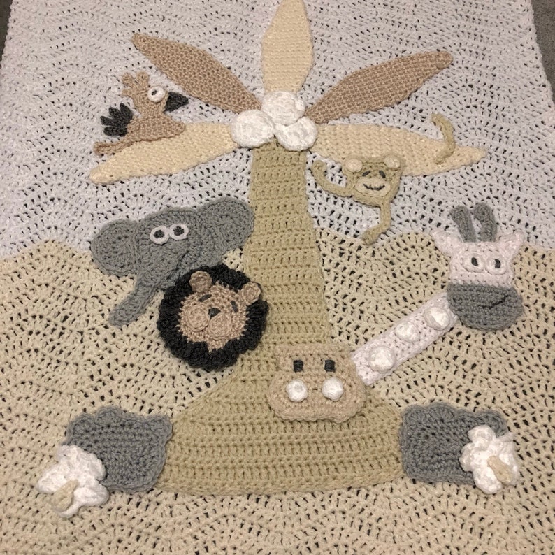 CROCHET PATTERN Jungle Blanket PATTERN Etsy
