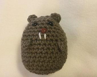 CROCHET PATTERN - Adorable Knit Groundhog Toy - PATTERN