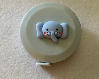Green with Frog - Cute Tape Measure - Adorable - Retractable Button - 60" long.