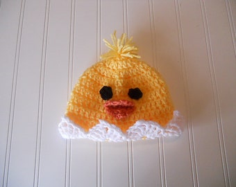 CROCHET PATTERN - Easter Baby Chick Hat - PATTERN