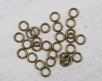 CLOSING SUPPLY SHOP | Size 6mm Jump Rings | Brass Jump Rings | Connectors | Jewelry Findings