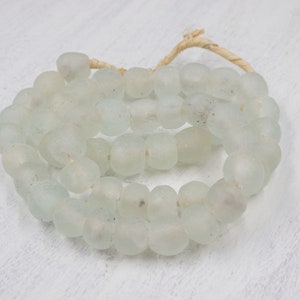 14mm Clear Glass Beads | Recycled Glass Beads | Jewelry Supplies