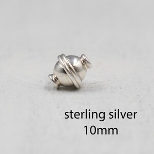 10mm Sterling Silver Banded Bead | Statement Bead | Sterling Silver Findings | Jewelry Supplies