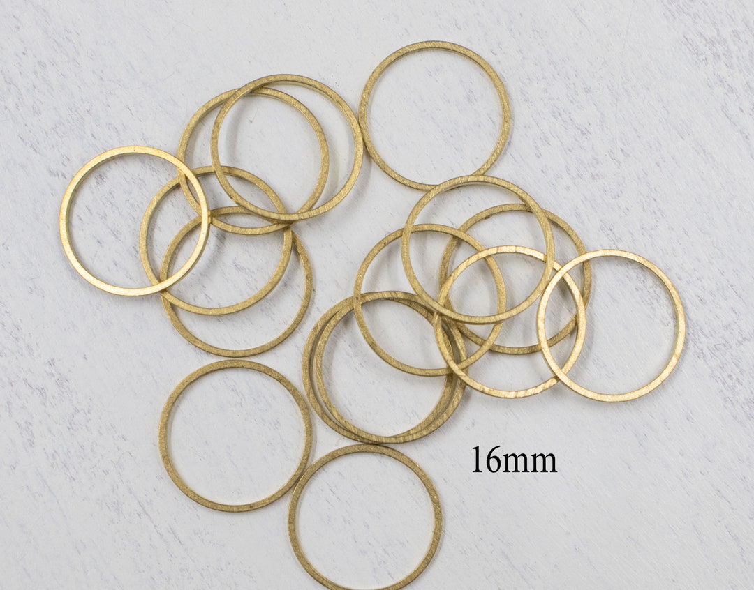CLOSING SUPPLY SHOP | Solid Brass Closed Ring | Brass Rings | 16mm ...