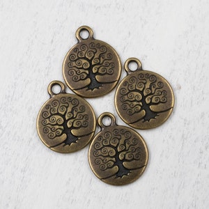 Tree of Life Charm | TierraCast Pendant | Inspirational Gift | Jewelry Supplies