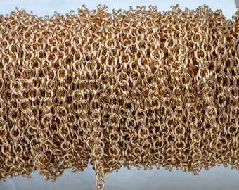 CLOSING SUPPLY SHOP | Rose Gold Brass Cable Chain | Unfinish Cable | Lightweight Chain | Jewelry Supplies