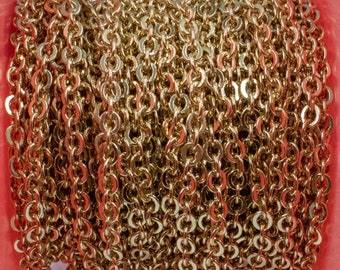 CLOSING SUPPLY SHOP | Gold Plated Brass Cable Chain | Unfinish Cable | Jewelry Supplies