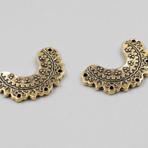 Antiqued Brass Connectors | Tierracast Findings | Multi Strand Connectors | Jewelry Supplies