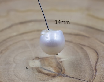 CLOSING SUPPLY SHOP | 14mm Baroque Fresh Water Pearl | Fireball Irregular Pearl | Single Pearl | Center Drilled