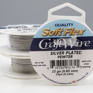Antiqued Silver Color Craft Wire | 22-24-26 Gauge | Soft Flex Wire | Tarnish Resistant