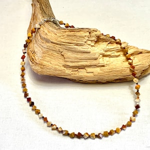 Mookite necklace, Mookite cubes short necklace
