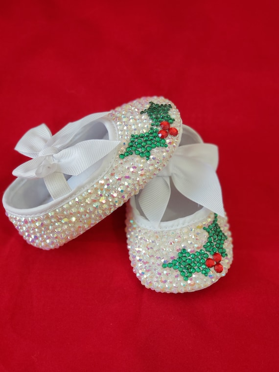 rhinestone baby shoes