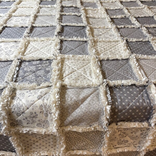 Queen Size Rag Quilt - Etsy
