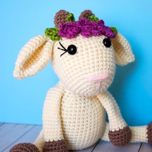 Crochet Goat Pattern|Friendly Goat| Crochet Goat| Crochet Animal| Amigurumi Goat| Crochet Animal Pattern|