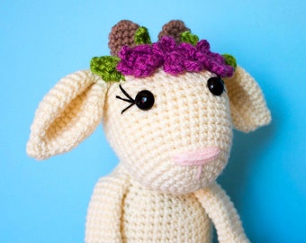 Crochet Goat Pattern|Friendly Goat| Crochet Goat| Crochet Animal| Amigurumi Goat| Crochet Animal Pattern|