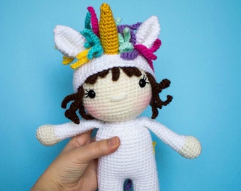 Crochet Unicorn Pattern|Friendly Unicorn| Crochet Unicorn| Crochet Animal| Amigurumi Unicorn| Crochet Doll Pattern|
