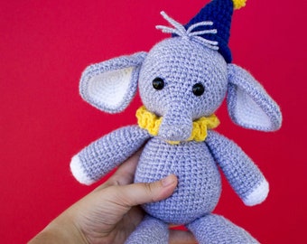 Crochet Elephant Pattern| Amigurumi Elephant| Crochet Elephant Toy| Crochet Elephant| Crochet Pattern| Fiber Arts