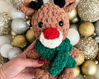 Squishy Crochet Plushie Reindeer Amigurumi Pattern ONLY - For Christmas and Holiday Gifts