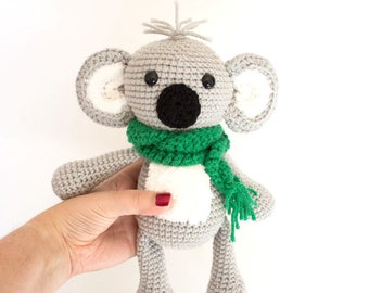 Crochet Koala Pattern|Friendly Koala| Crochet Koala| Crochet Animal| Amigurumi Koala| Crochet Doll Pattern|