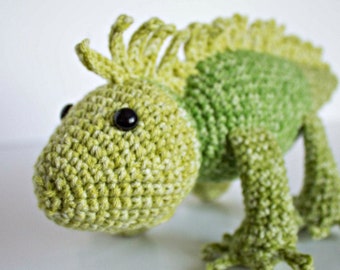 Crochet Iguana Pattern| Crochet Lizard| PATTERN ONLY| Amigurumi Lizzard Pattern| Baby Toy| Stuffed Toy| Iguana