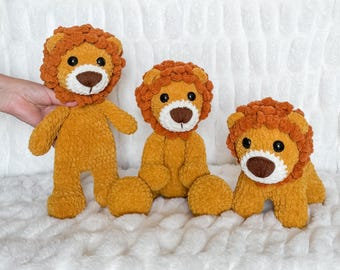 Plush Crochet Lion Amigurumi Pattern - Mix & Make Bundle
