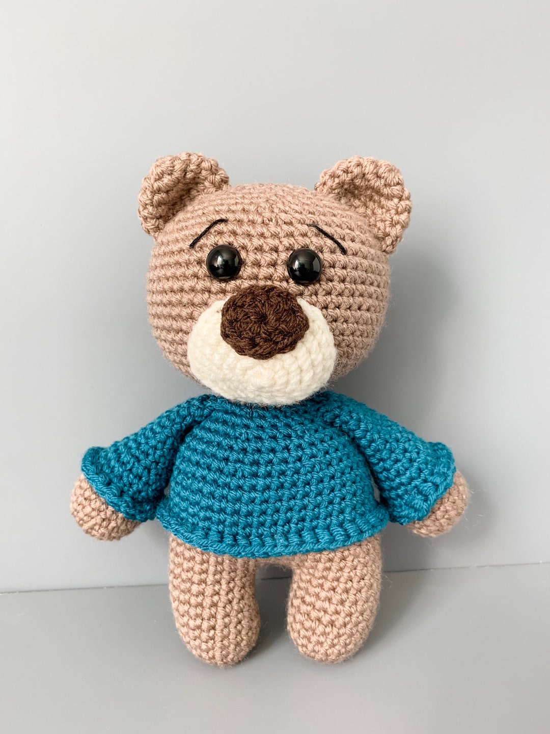 Crochet Amigurumi Teddy Bear Pattern - Etsy