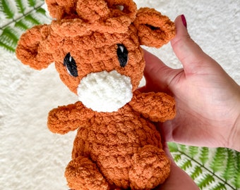 Squishy Crochet Highland Cow Amigurumi Plushie Pattern - PATTERN ONLY