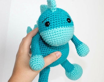 Dinosaur Crochet Pattern| Amigurumi Dinosaur| Crochet Mini Dinosaur Toy Dinosaur Pattern| Crochet Pattern| Fiber Arts