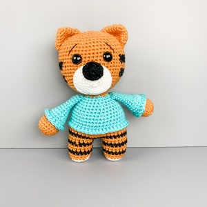 Crochet Amigurumi Tiger Pattern image 1