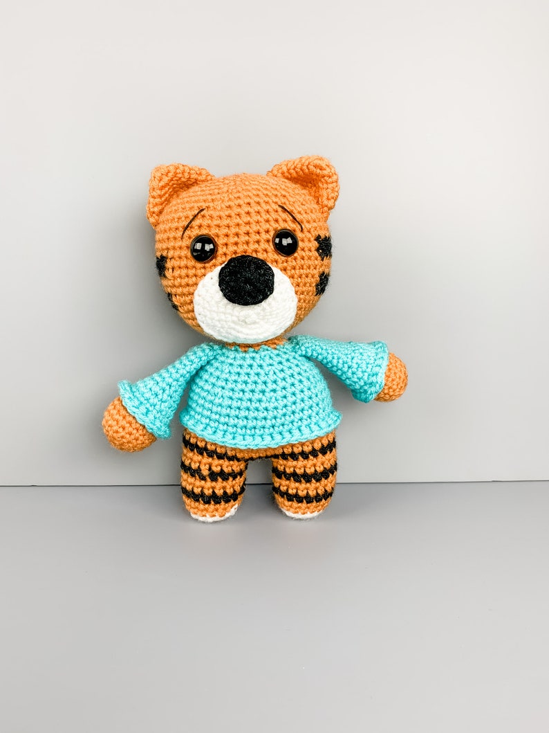 Crochet Amigurumi Tiger Pattern image 1