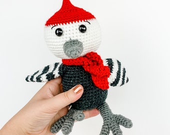 Crochet Woodpecker Amigurumi Pattern