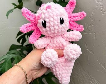 Squishy Plush Axolotl Crochet Amigurumi Pattern