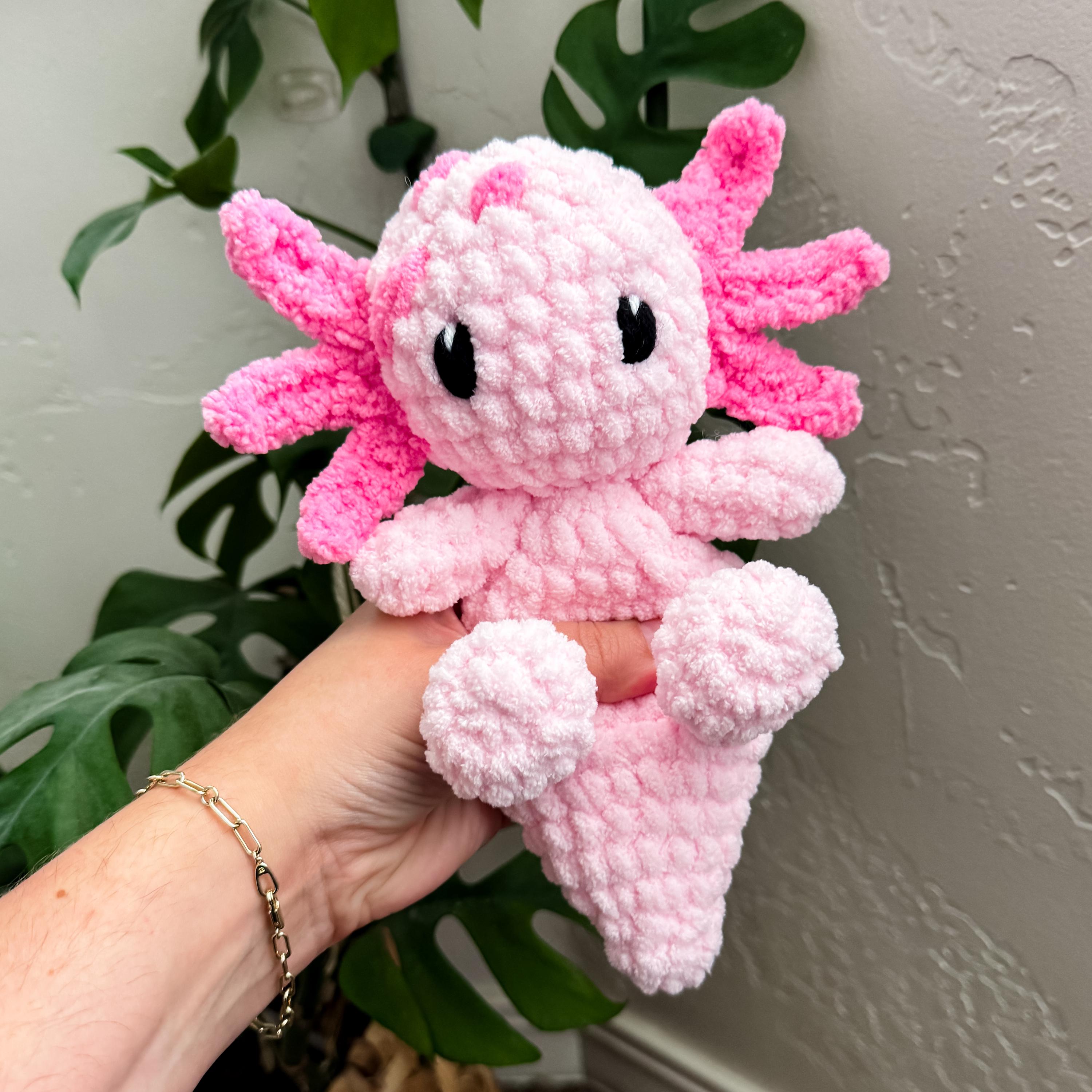 Squishy Plush Axolotl Crochet Amigurumi