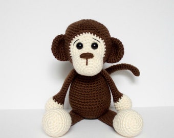 Crochet Monkey Pattern|Friendly Monkey| Crochet Monkey| Crochet Animal| Amigurumi Monkey| Crochet Doll Pattern|