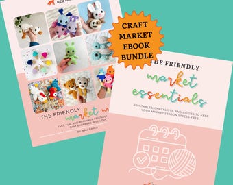 Amigurumi Crochet Patterns & Craft Fair Planner eBook Bundle (Digital Download)