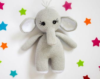 Crochet Elephant Pattern| Amigurumi Elephant| Crochet Elephant Toy| Crochet Elephant Pattern| Crochet Pattern| Fiber Arts
