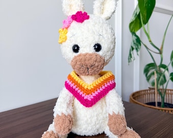Plush Llama Crochet Amigurumi Pattern