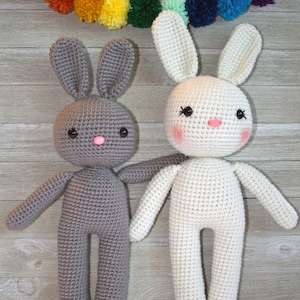 Crochet Bunny Pattern PATTERN ONLY Amigurumi Bunny Pattern Rabbit Stuffed Toy Doll Gift Childrens Gift