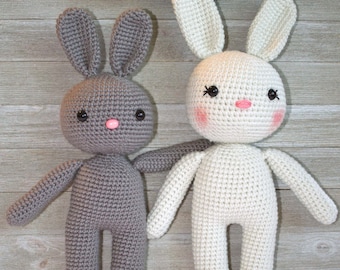 Crochet Bunny Pattern PATTERN ONLY Amigurumi Bunny Pattern Rabbit Stuffed Toy Doll Gift Childrens Gift