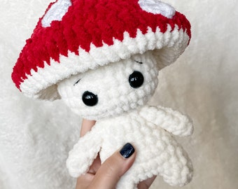 Crochet Doll Mushroom Plushie Amigurumi Pattern