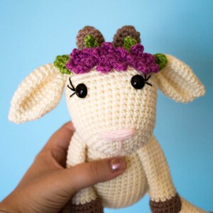 Crochet Goat PatternFriendly Goat Crochet Goat Crochet Animal Amigurumi Goat Crochet Animal Pattern image 2