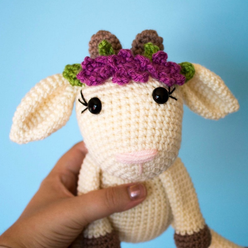 Crochet Goat PatternFriendly Goat Crochet Goat Crochet Animal Amigurumi Goat Crochet Animal Pattern imagem 2